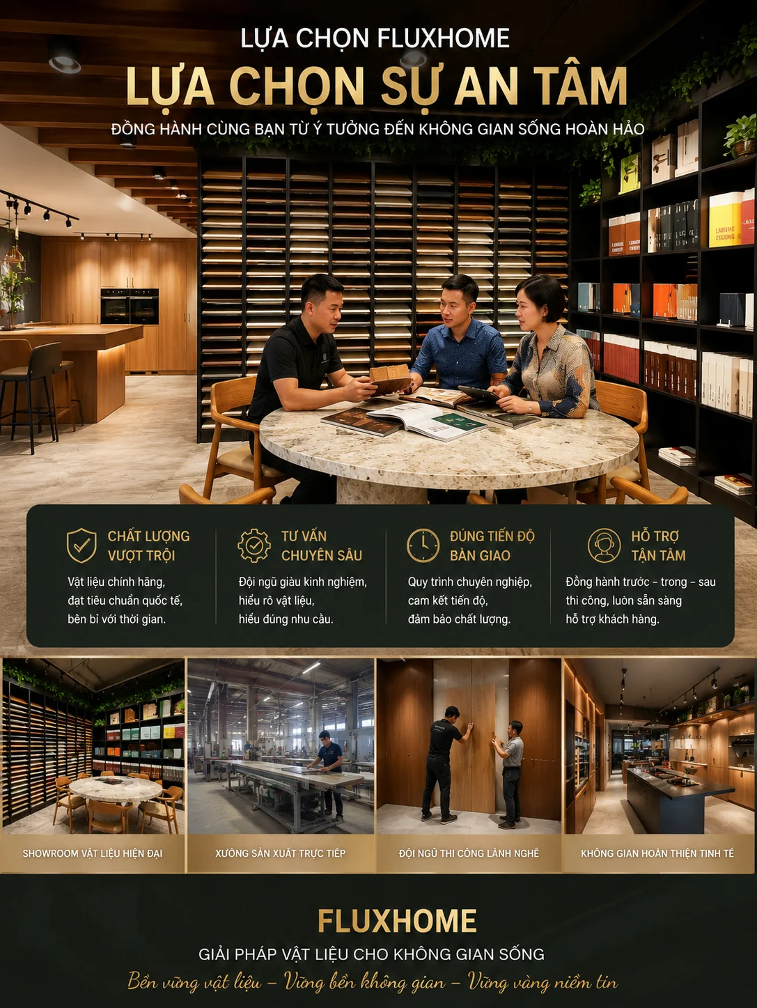 Mẫu nội thất đẹp Fluxhome tối ưu công năng phù hợp từng không gian nhà ở